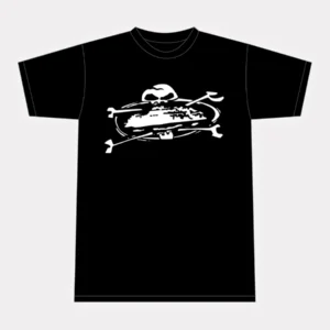 Corteiz Alcatraz Skull T-shirt Black