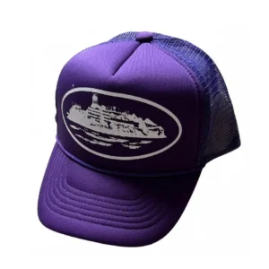 Corteiz Alcatraz Trucker Hat Purple