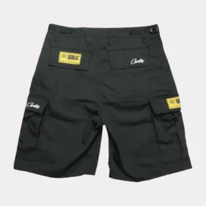 Corteiz Guerillaz 21′ Cargo Shorts Black