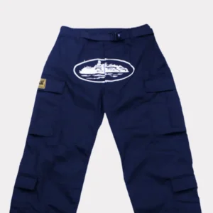 Corteiz Guerillaz Cargo Pants Navy
