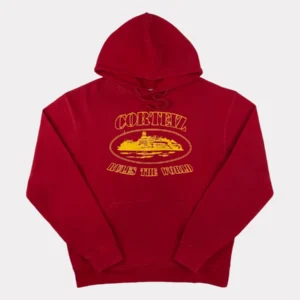 Corteiz OG Alcatraz Hoodie In Red