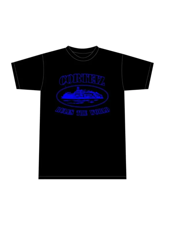 Corteiz Alcatraz T-shirt Black/Blue